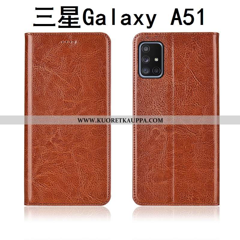 Kuori Samsung Galaxy A51, Kuoret Samsung Galaxy A51, Kotelo Samsung Galaxy A51 Nahkakuori Pesty Sued