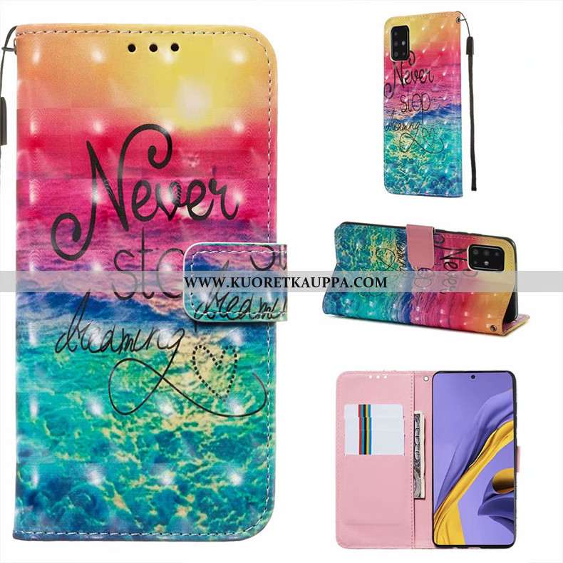 Kuori Samsung Galaxy A51, Kuoret Samsung Galaxy A51, Kotelo Samsung Galaxy A51 Nahkakuori Silikoni M