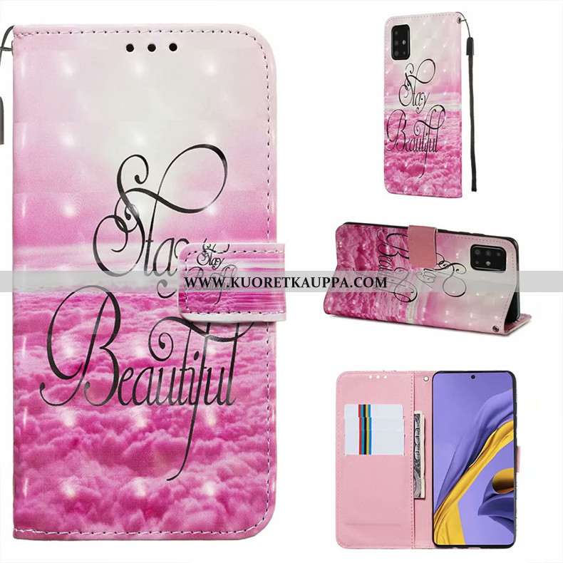 Kuori Samsung Galaxy A51, Kuoret Samsung Galaxy A51, Kotelo Samsung Galaxy A51 Nahkakuori Silikoni M