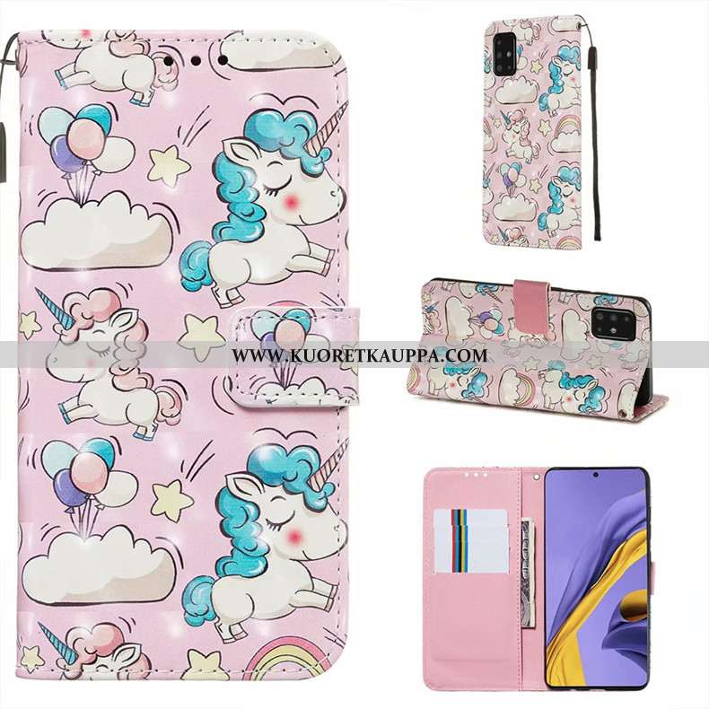 Kuori Samsung Galaxy A51, Kuoret Samsung Galaxy A51, Kotelo Samsung Galaxy A51 Nahkakuori Silikoni M