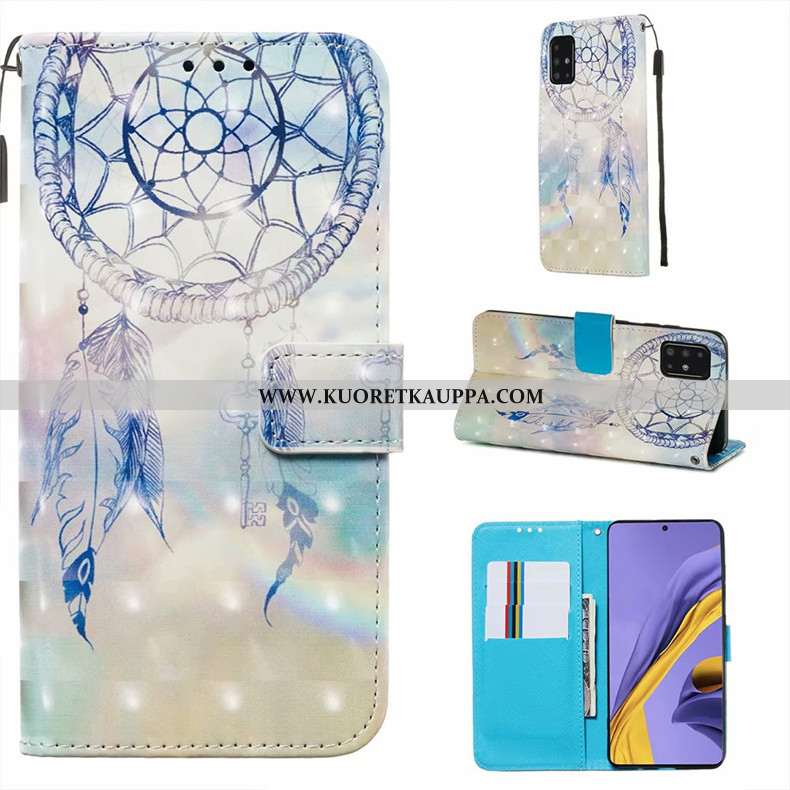 Kuori Samsung Galaxy A51, Kuoret Samsung Galaxy A51, Kotelo Samsung Galaxy A51 Nahkakuori Silikoni M