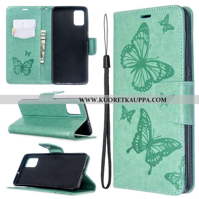 Kuori Samsung Galaxy A51, Kuoret Samsung Galaxy A51, Kotelo Samsung Galaxy A51 Nahkakuori Silikoni T