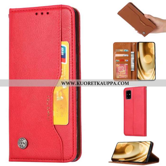 Kuori Samsung Galaxy A51, Kuoret Samsung Galaxy A51, Kotelo Samsung Galaxy A51 Nahkakuori Suojaus Uu