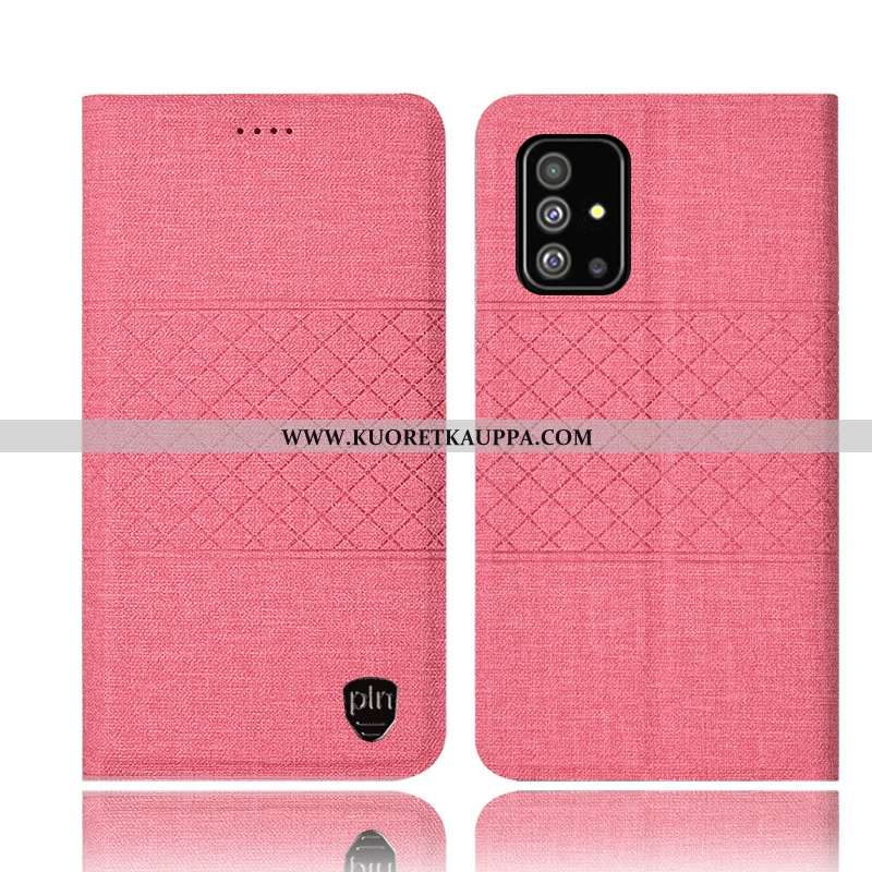 Kuori Samsung Galaxy A51, Kuoret Samsung Galaxy A51, Kotelo Samsung Galaxy A51 Pellava Nahkakuori Mu