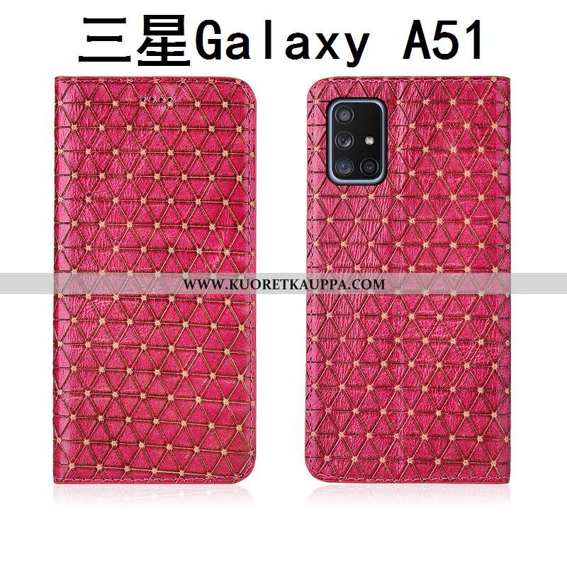 Kuori Samsung Galaxy A51, Kuoret Samsung Galaxy A51, Kotelo Samsung Galaxy A51 Pesty Suede Aito Nahk