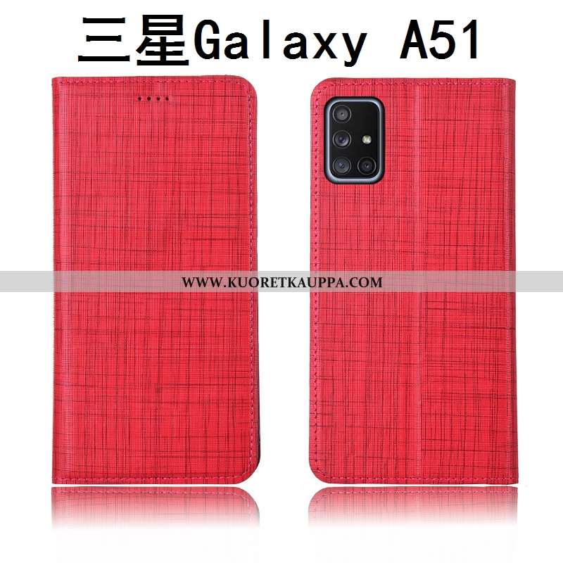 Kuori Samsung Galaxy A51, Kuoret Samsung Galaxy A51, Kotelo Samsung Galaxy A51 Pesty Suede Aito Nahk