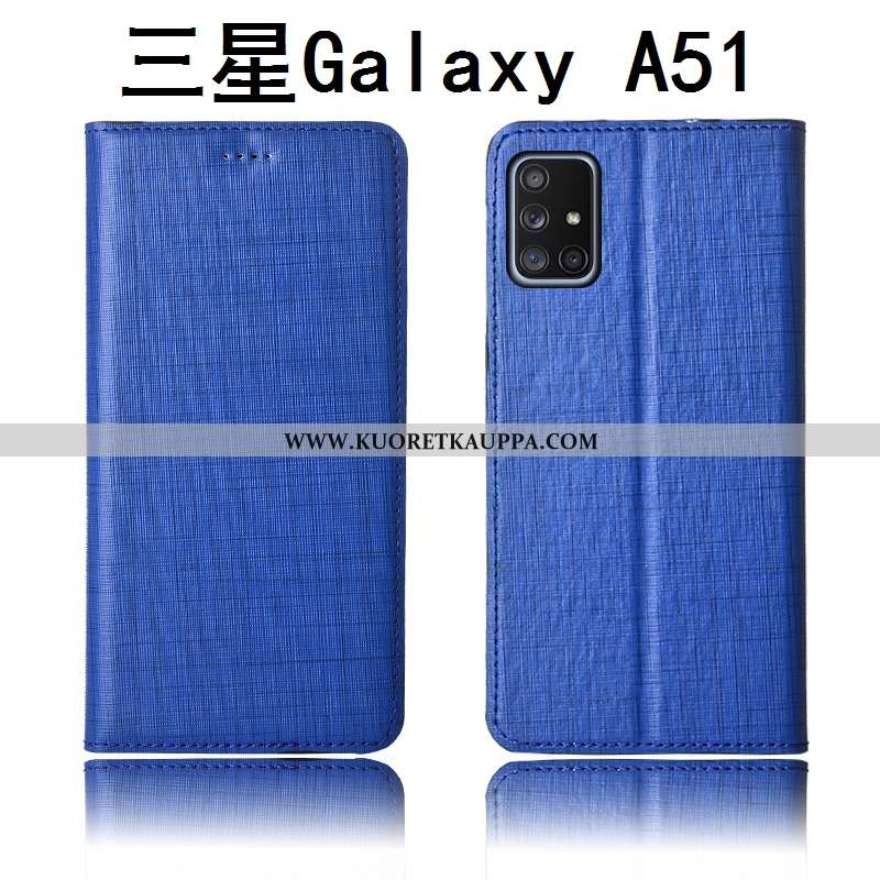 Kuori Samsung Galaxy A51, Kuoret Samsung Galaxy A51, Kotelo Samsung Galaxy A51 Pesty Suede Aito Nahk