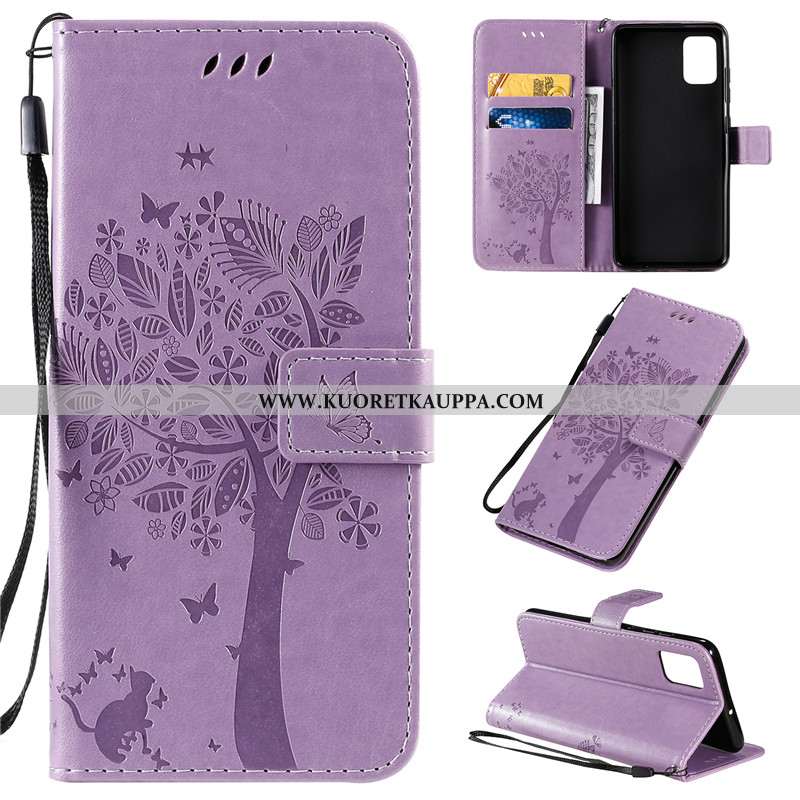 Kuori Samsung Galaxy A51, Kuoret Samsung Galaxy A51, Kotelo Samsung Galaxy A51 Suojaus Nahkakuori Mu