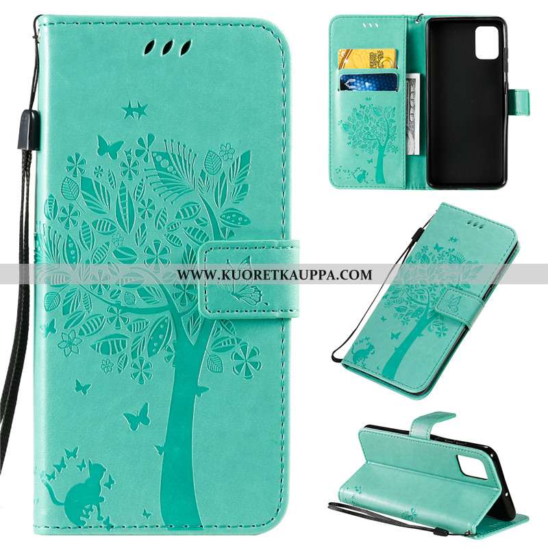 Kuori Samsung Galaxy A51, Kuoret Samsung Galaxy A51, Kotelo Samsung Galaxy A51 Suojaus Nahkakuori Mu