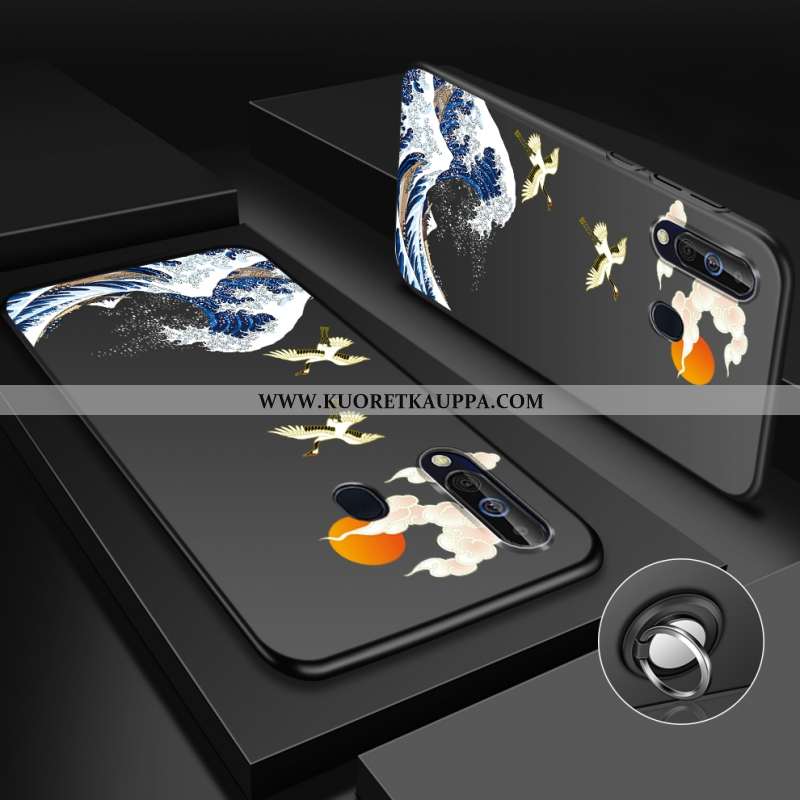 Kuori Samsung Galaxy A60, Kuoret Samsung Galaxy A60, Kotelo Samsung Galaxy A60 Luova Pesty Suede Täh