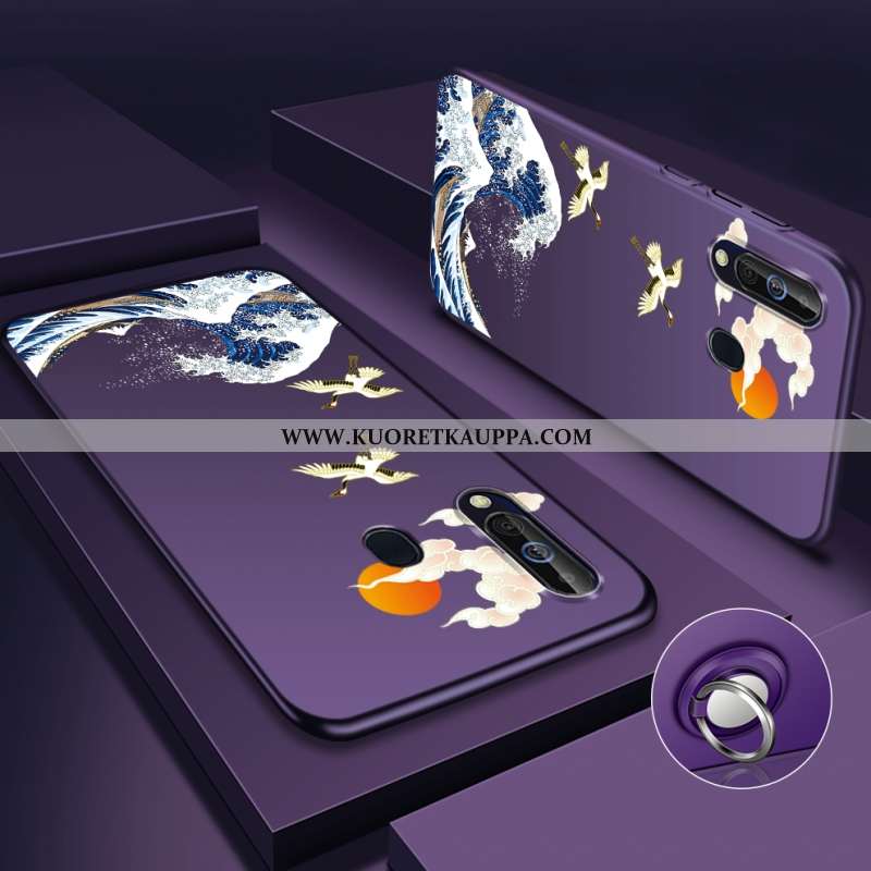 Kuori Samsung Galaxy A60, Kuoret Samsung Galaxy A60, Kotelo Samsung Galaxy A60 Luova Pesty Suede Täh