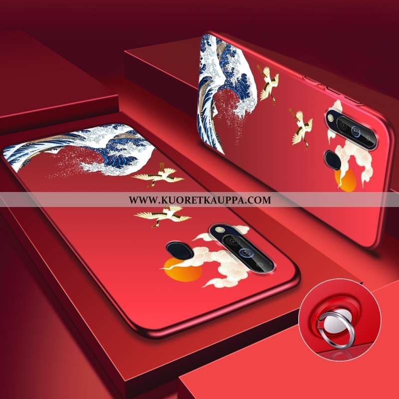 Kuori Samsung Galaxy A60, Kuoret Samsung Galaxy A60, Kotelo Samsung Galaxy A60 Luova Pesty Suede Täh