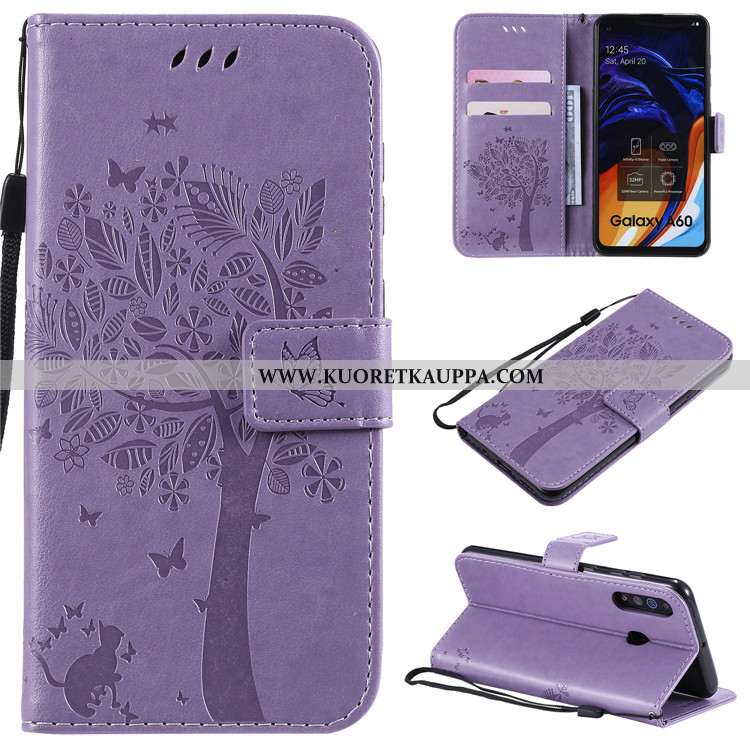 Kuori Samsung Galaxy A60, Kuoret Samsung Galaxy A60, Kotelo Samsung Galaxy A60 Nahkakuori Suojaus Ko
