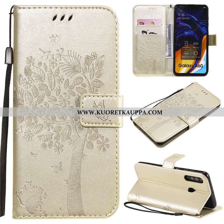 Kuori Samsung Galaxy A60, Kuoret Samsung Galaxy A60, Kotelo Samsung Galaxy A60 Nahkakuori Suojaus Ko