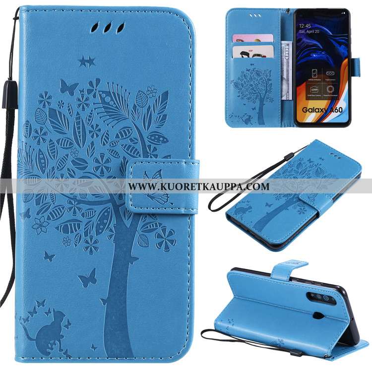Kuori Samsung Galaxy A60, Kuoret Samsung Galaxy A60, Kotelo Samsung Galaxy A60 Nahkakuori Suojaus Ko