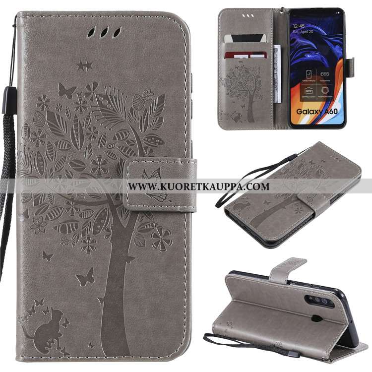 Kuori Samsung Galaxy A60, Kuoret Samsung Galaxy A60, Kotelo Samsung Galaxy A60 Nahkakuori Suojaus Ko