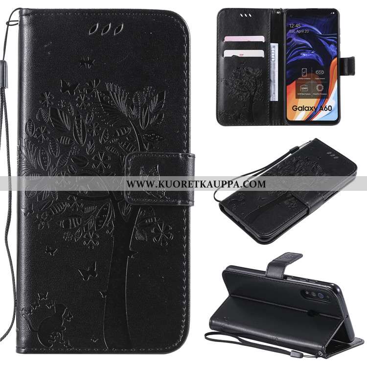 Kuori Samsung Galaxy A60, Kuoret Samsung Galaxy A60, Kotelo Samsung Galaxy A60 Nahkakuori Suojaus Ko