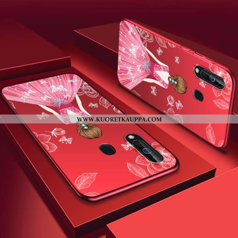 Kuori Samsung Galaxy A60, Kuoret Samsung Galaxy A60, Kotelo Samsung Galaxy A60 Suojaus Tila Punainen