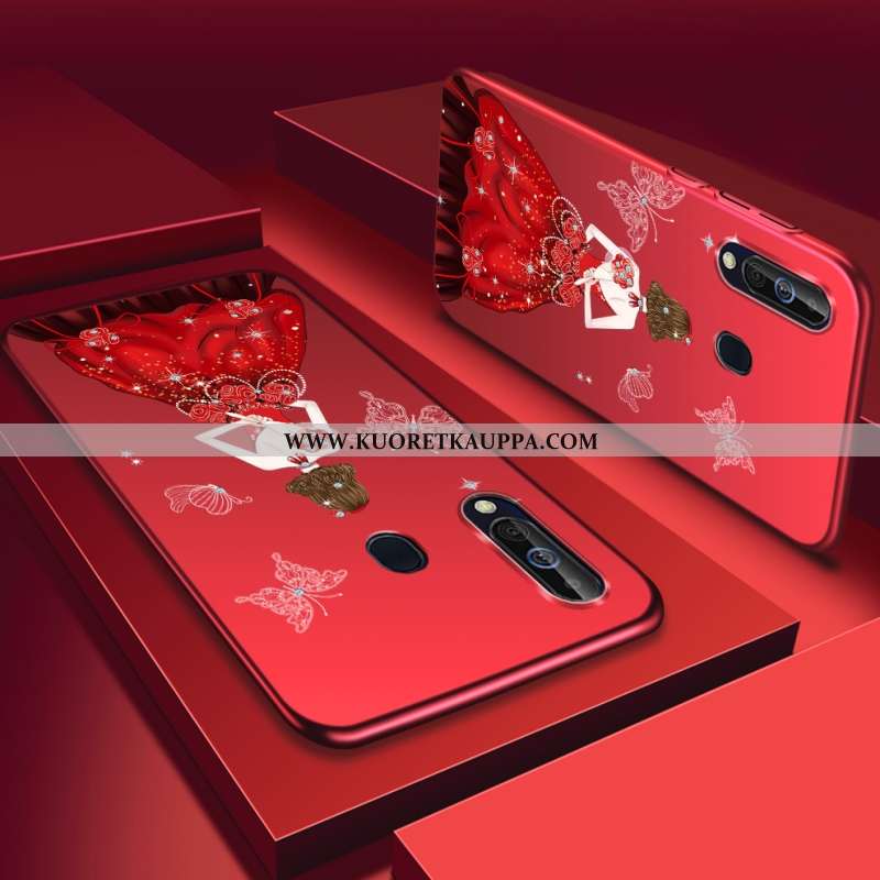 Kuori Samsung Galaxy A60, Kuoret Samsung Galaxy A60, Kotelo Samsung Galaxy A60 Suojaus Tila Punainen