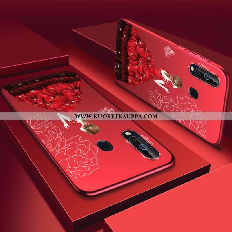 Kuori Samsung Galaxy A60, Kuoret Samsung Galaxy A60, Kotelo Samsung Galaxy A60 Suojaus Tila Punainen