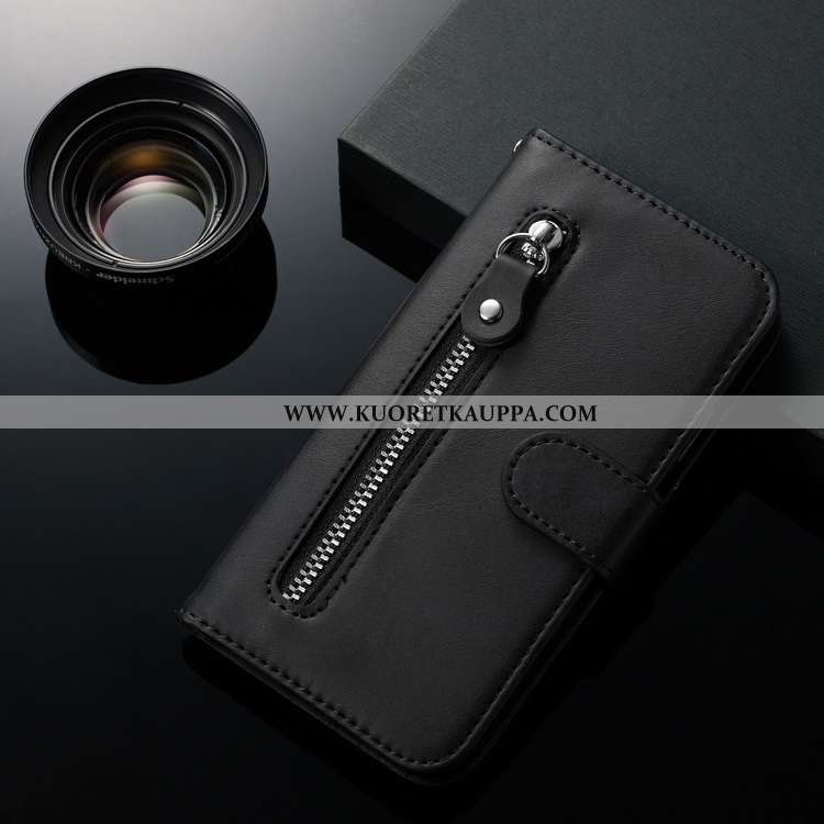 Kuori Samsung Galaxy A60, Kuoret Samsung Galaxy A60, Kotelo Samsung Galaxy A60 Vetoketju Nahkakuori 