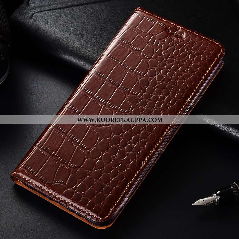 Kuori Samsung Galaxy A70, Kuoret Samsung Galaxy A70, Kotelo Samsung Galaxy A70 Aito Nahka Kukkakuvio