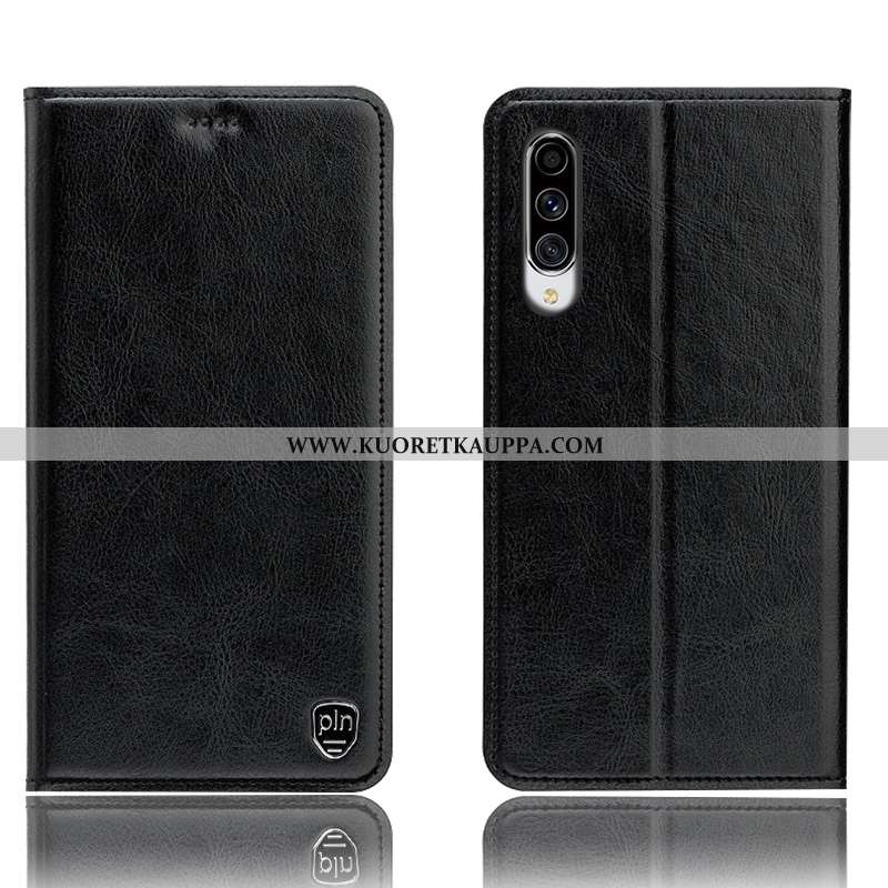 Kuori Samsung Galaxy A70, Kuoret Samsung Galaxy A70, Kotelo Samsung Galaxy A70 Aito Nahka Kukkakuvio