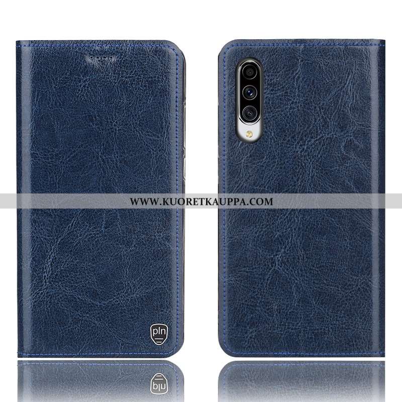 Kuori Samsung Galaxy A70, Kuoret Samsung Galaxy A70, Kotelo Samsung Galaxy A70 Aito Nahka Kukkakuvio