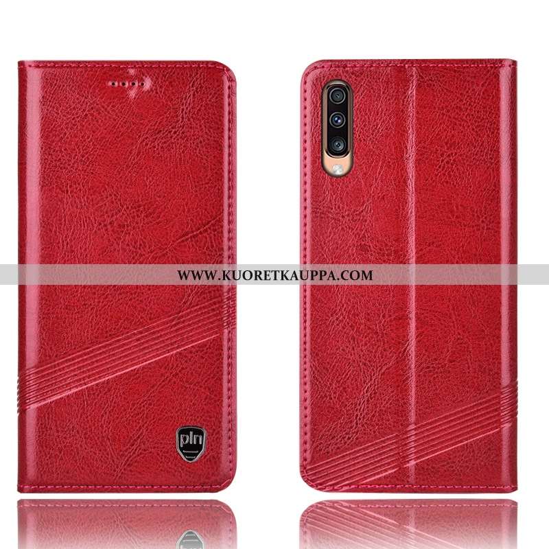 Kuori Samsung Galaxy A70s, Kuoret Samsung Galaxy A70s, Kotelo Samsung Galaxy A70s Suojaus Aito Nahka