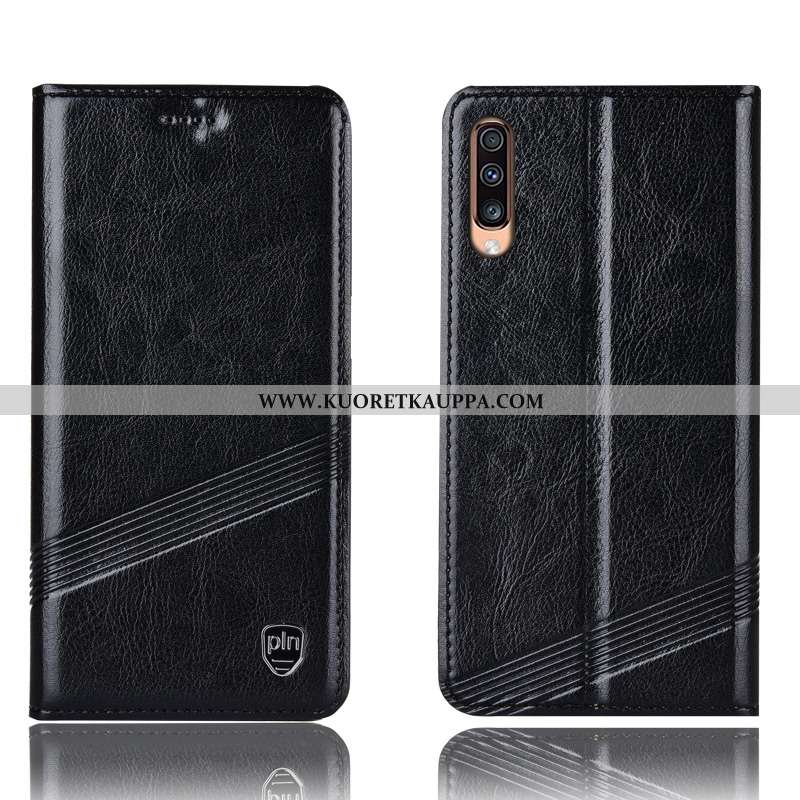 Kuori Samsung Galaxy A70s, Kuoret Samsung Galaxy A70s, Kotelo Samsung Galaxy A70s Suojaus Aito Nahka