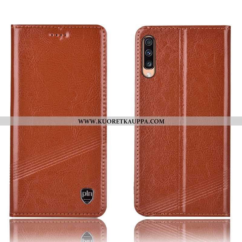 Kuori Samsung Galaxy A70s, Kuoret Samsung Galaxy A70s, Kotelo Samsung Galaxy A70s Suojaus Aito Nahka