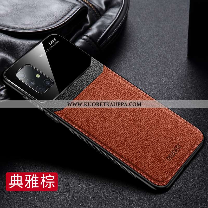 Kuori Samsung Galaxy A71, Kuoret Samsung Galaxy A71, Kotelo Samsung Galaxy A71 Kukkakuvio Nahka Liik