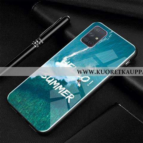 Kuori Samsung Galaxy A71, Kuoret Samsung Galaxy A71, Kotelo Samsung Galaxy A71 Luova Sarjakuva Lasi 