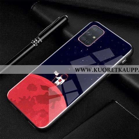 Kuori Samsung Galaxy A71, Kuoret Samsung Galaxy A71, Kotelo Samsung Galaxy A71 Luova Sarjakuva Lasi 