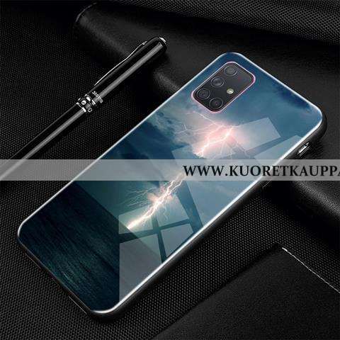 Kuori Samsung Galaxy A71, Kuoret Samsung Galaxy A71, Kotelo Samsung Galaxy A71 Luova Sarjakuva Lasi 