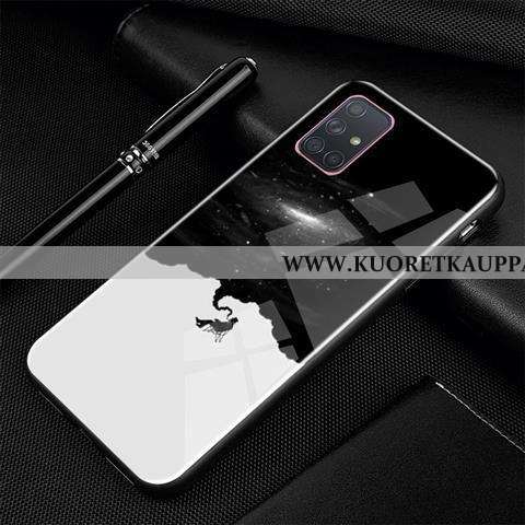 Kuori Samsung Galaxy A71, Kuoret Samsung Galaxy A71, Kotelo Samsung Galaxy A71 Luova Sarjakuva Lasi 