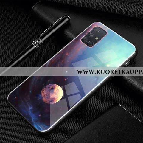 Kuori Samsung Galaxy A71, Kuoret Samsung Galaxy A71, Kotelo Samsung Galaxy A71 Luova Sarjakuva Lasi 