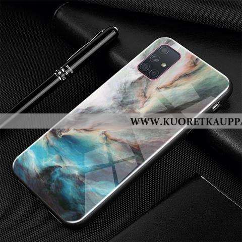 Kuori Samsung Galaxy A71, Kuoret Samsung Galaxy A71, Kotelo Samsung Galaxy A71 Luova Sarjakuva Lasi 
