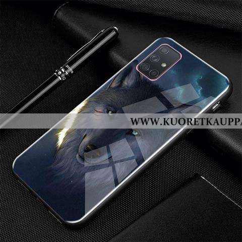 Kuori Samsung Galaxy A71, Kuoret Samsung Galaxy A71, Kotelo Samsung Galaxy A71 Luova Sarjakuva Lasi 
