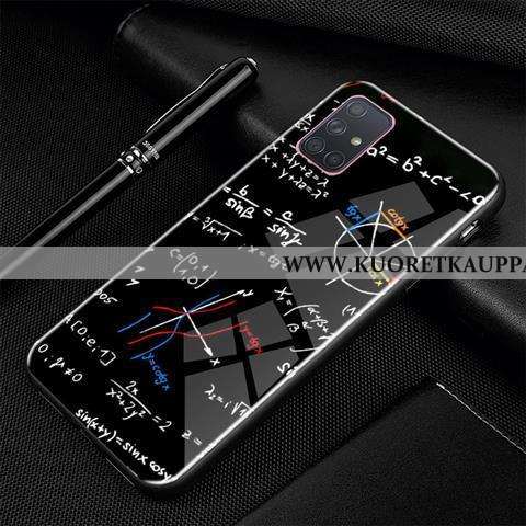 Kuori Samsung Galaxy A71, Kuoret Samsung Galaxy A71, Kotelo Samsung Galaxy A71 Luova Sarjakuva Lasi 