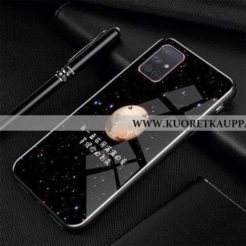 Kuori Samsung Galaxy A71, Kuoret Samsung Galaxy A71, Kotelo Samsung Galaxy A71 Luova Sarjakuva Lasi 