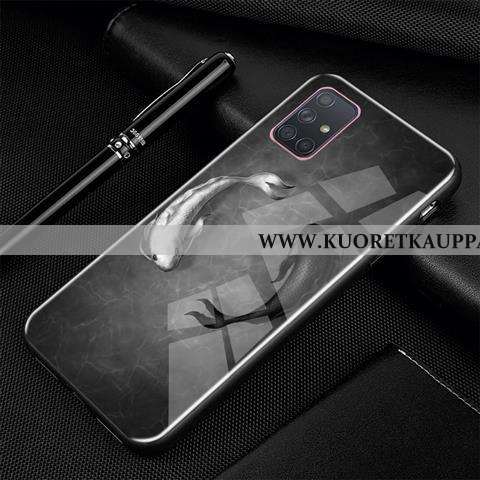 Kuori Samsung Galaxy A71, Kuoret Samsung Galaxy A71, Kotelo Samsung Galaxy A71 Luova Sarjakuva Lasi 