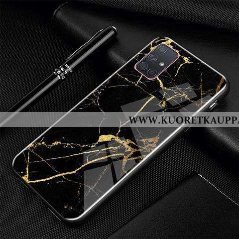 Kuori Samsung Galaxy A71, Kuoret Samsung Galaxy A71, Kotelo Samsung Galaxy A71 Luova Sarjakuva Lasi 