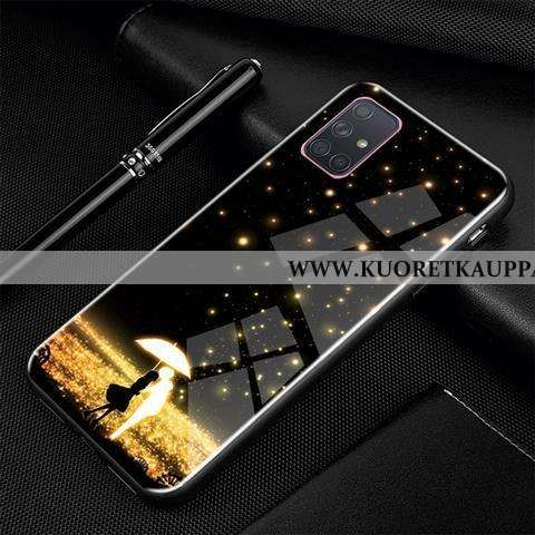Kuori Samsung Galaxy A71, Kuoret Samsung Galaxy A71, Kotelo Samsung Galaxy A71 Luova Sarjakuva Lasi 