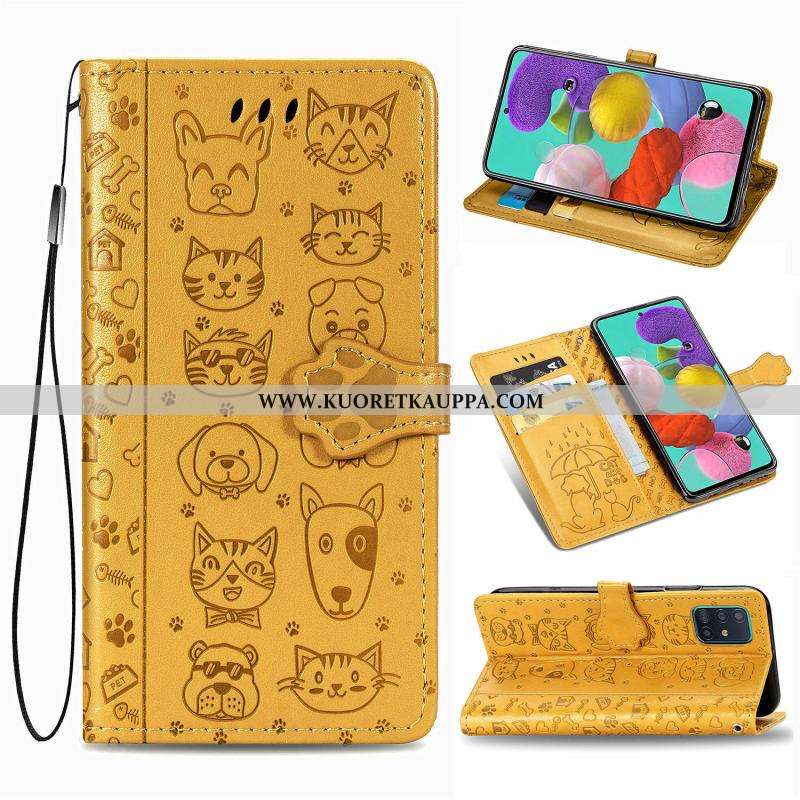 Kuori Samsung Galaxy A71, Kuoret Samsung Galaxy A71, Kotelo Samsung Galaxy A71 Nahkakuori Simpukka R