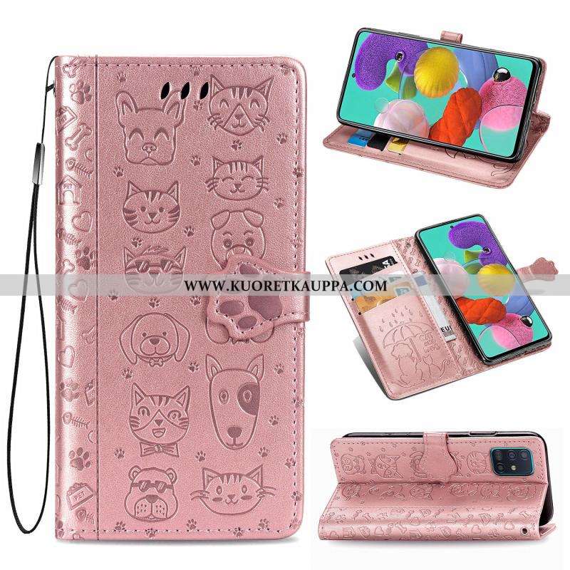 Kuori Samsung Galaxy A71, Kuoret Samsung Galaxy A71, Kotelo Samsung Galaxy A71 Nahkakuori Simpukka R