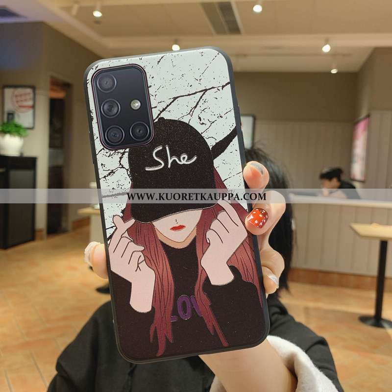 Kuori Samsung Galaxy A71, Kuoret Samsung Galaxy A71, Kotelo Samsung Galaxy A71 Pesty Suede Kohokuvio