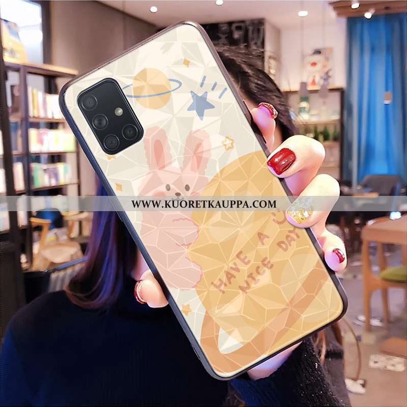 Kuori Samsung Galaxy A71, Kuoret Samsung Galaxy A71, Kotelo Samsung Galaxy A71 Sarjakuva Ihana Kelta