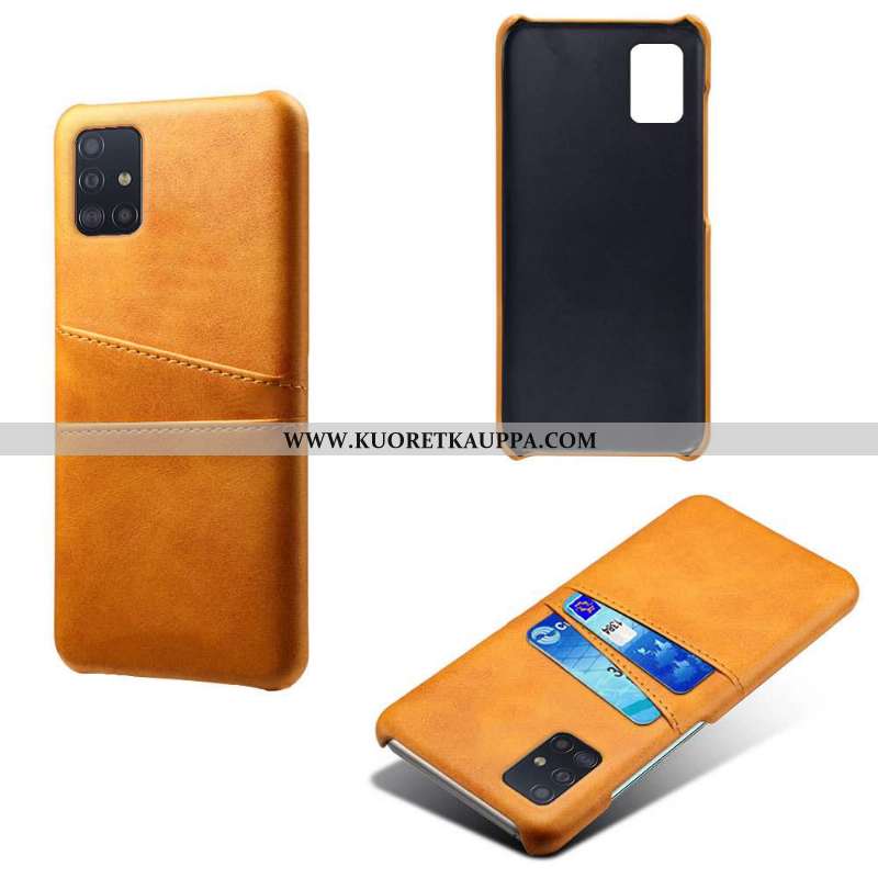 Kuori Samsung Galaxy A71, Kuoret Samsung Galaxy A71, Kotelo Samsung Galaxy A71 Suojaus Nahka Punaine