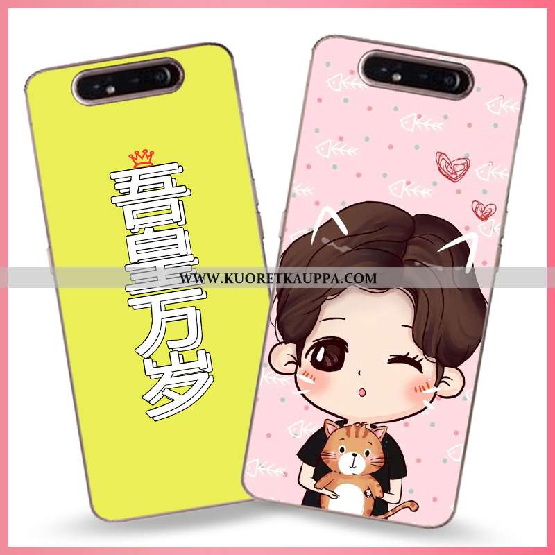 Kuori Samsung Galaxy A80, Kuoret Samsung Galaxy A80, Kotelo Samsung Galaxy A80 Läpinäkyvä Sarjakuva 